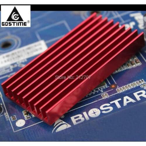 2 Pieces/lot Gdstime 60x30x8mm BTC USB ASIC Cooling Heatsink RED Bitfury Aluminum Radiator