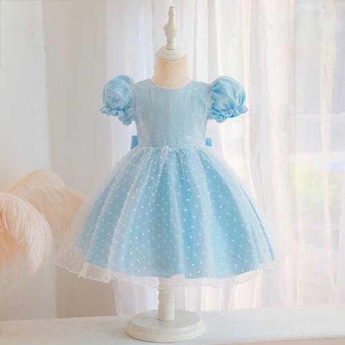 2021 Baby Kids Dress Children Costume Clothes Girls Ball Gown Dresses Baby Girls Pure Dress Summer Girls Sweet Dresses New