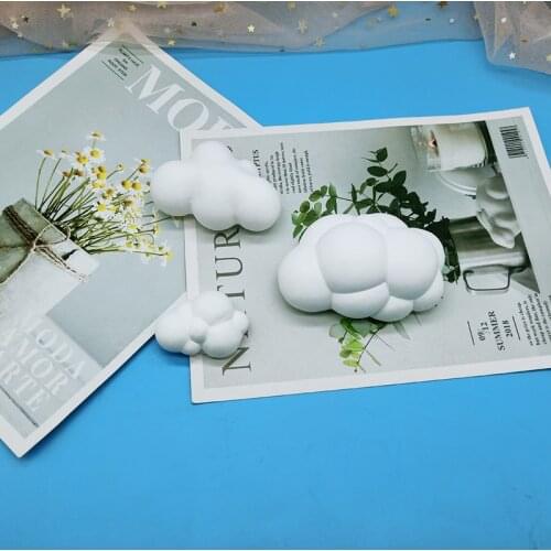 3D Cloud Shape Soap Candle Molds Chocolate Candy Silicone Mold Mousse Fondant Ice Cube Pudding Baking Cake Decoration Tool