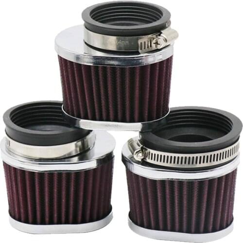 50mm 55mm 60mm Motorcycle Air Filter 38mm 42mm 45mm Motocross Carburetor Air Intake Filter for Yamaha/Kawasaki/Suzuki/Honda