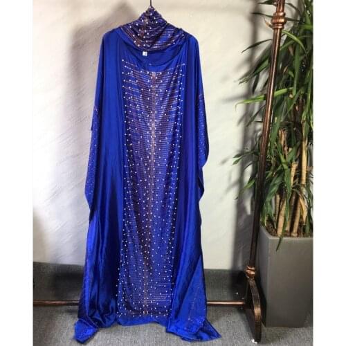 African Dresses For Women 2019 Beading Africa Clothing Muslim Long Dress High Quality Length Fashion African Dress For Lady