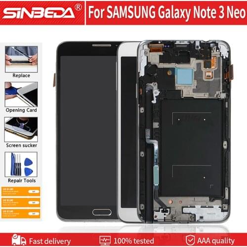 AMOLED 5.5" For SAMSUNG Galaxy Note 3 Neo Mini Lite N750 N7502 N7505 LCD Display Touch Screen For Samsung Note3 mini NEO LCD