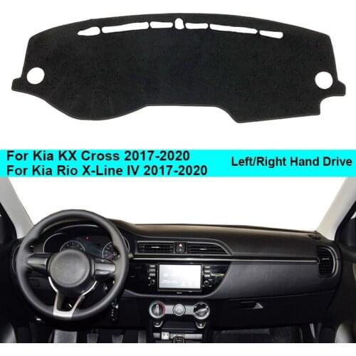 For KIA KX Cross Rio X-Line 2017 2018 2019 2020 Car Inner Dashboard Cover Sunshade Cushion LHD RHD Dash Mat Carpet Cushion Cape