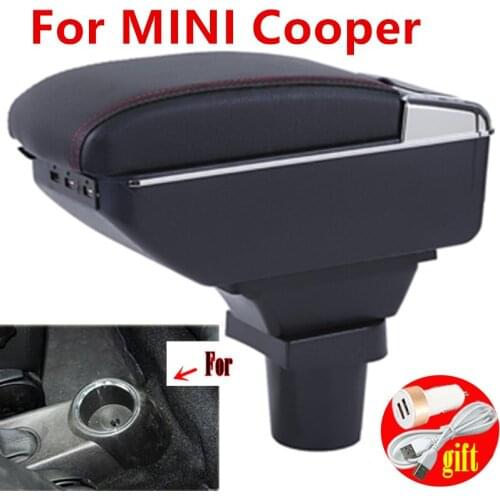 For MINI Cooper R50 R52 R53 R56 R57 R58 F55 F56 F57 Countryman R60 F60Central Armrest Storage Box Modification Accessories