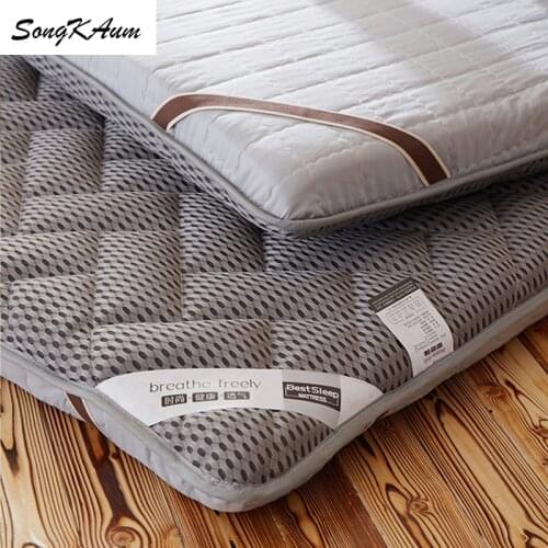 SongKAum 4D Breathable Mesh Mattresses Thicken Tatami Solid student dormitory Mattress King Queen Twin Full Size