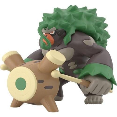 BANDAI Original Pokemon Rillaboom Anime Action & Toy figures Model Toys For Children