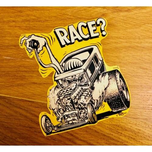 ED ROTH RACE Sticker Retro Oldschool Auto Rennen US Hot Rod V8 Mi071