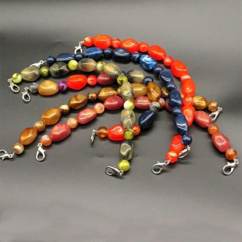 New 34.5cm Acrylic Beaded Bag Strap For Handbag Handles Belt DIY Resin Shoulder Bag Chain Strap Detachable Belts Bag Accessories