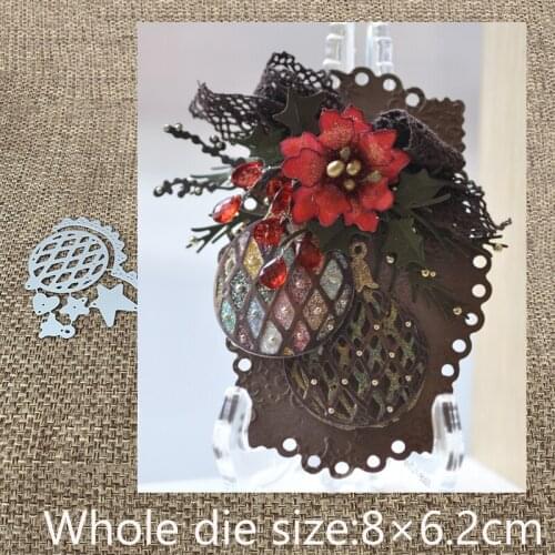 New Design Craft Metal die cuts Cutting Die Grid bell ornament decoration scrapbooking Album Paper Card Craft Embossing die cuts