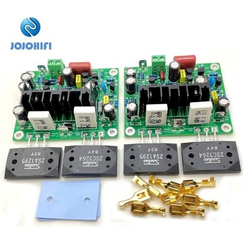 One Pair (2pcs Boards)MX50 SE 100W+100W DIY KITS/Finished Board 2SA1295 2SC3264 Dual Channel Power AMP Amplifier Board
