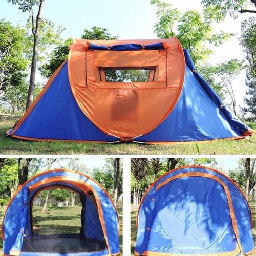 2800G Professional camping tent 4 Season 3-4 Person tents Outdoor 2019 Fiberglass beach outdoor Camping Tent Manual winter tents