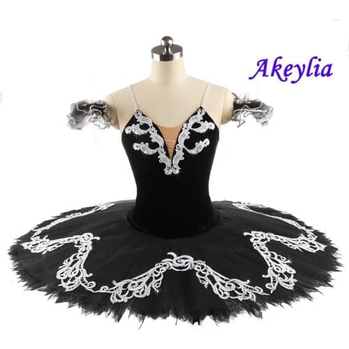 Girls Professional Ballet Tutu Black swan Performance Black Swan Lake YAGP Ballet pancake Stage Costumes Competitons for Women