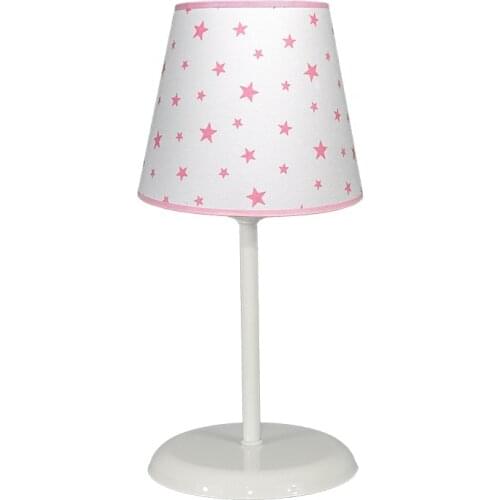 Senay Lightning, Kids Room Fabric Lamp Shade Large Star-White