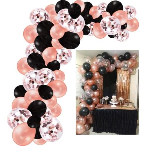 Rose Gold Balloon Arch & Garland Kit 148pcs Rose Gold Confetti Balloons Decorations Party Supplies Graduations Wedding Decor