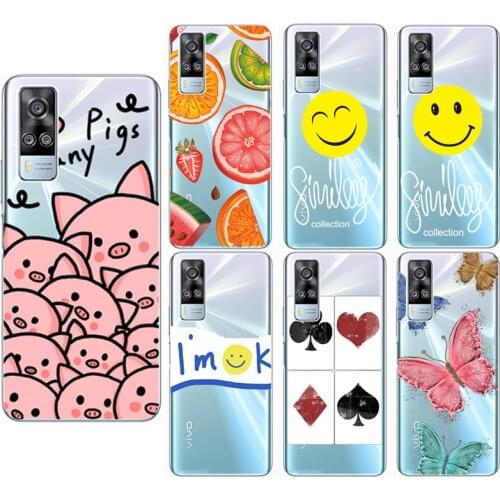 For VIVO Y31 2021 covers Silicone Ultra Thin Clear Soft TPU Phone Case For Vivo Y31 2021 Transparent Funda Coque