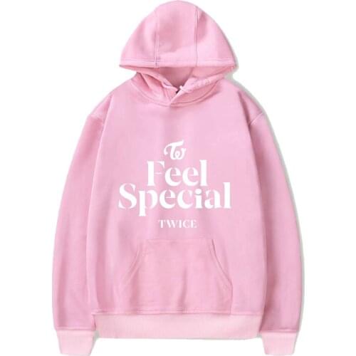 TWICE Album Feel Special Printed Sweatshirt Women Winter Warm Fashion Streetwear Oversized Pullovers Punk Graphic Hoodies Men