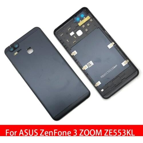 Back Battery Door Rear Housing Cover Case With Side Power Key +Volume Button For ASUS Zenfone 3 Zoom ZE553KL