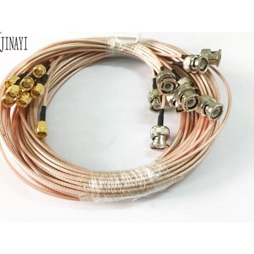 10pcs SMA Male to BNC male Connector Adapter RF Pigtail Cable 2m RG316