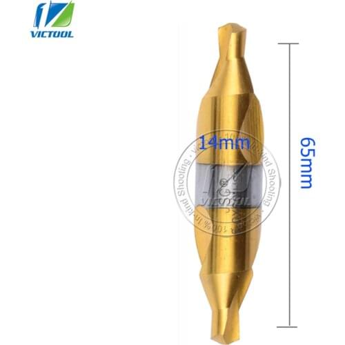 3pcs/set Electrical HSS6 Combination Center diameter 14mm Drills Countersinks Bit Set Lathe Mill 60 Degree Angle