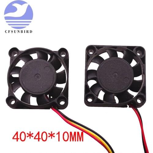 4010 Cooling Fan 12V 2 Pin 3 Pin with Dupont Wire Brushless 40*40*10 Cool Fans Part Quiet DC 40m Cooler Radiato