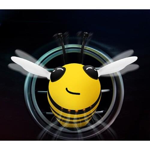 Car Aroma Diffuser Shaking Wings Bee Vent Clip Car Air Freshener Scent Smell Flavor Auto Decor Toys In Car Accessories Interior