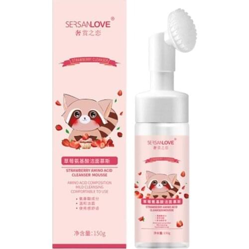 Base Acid Cleanser Foaming Mousse Deep Cleansing Face Skin Blackhead Cleanser Control Shrink Remover Care Pores Oil V0N3