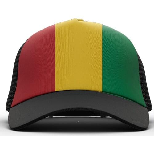 GUINEA hat diy free custom name number cap nation flag country french gn guinean republic guinee print photo baseball cap
