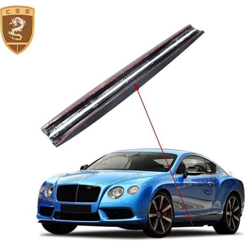 Real Carbon fiber side skirts For Bentley V8s 12-15