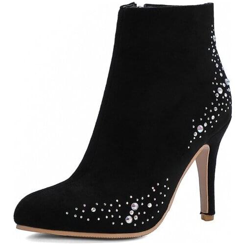 Big SizePointed water drill boots boots women shoes ankle boots for women ladies boots shoes woman winter