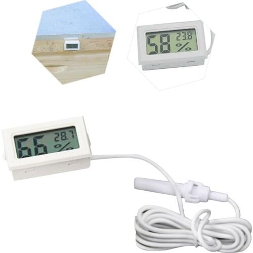 Beekeeping Digital Beehive Hygrothermograph With Sensor Hygrometer Thermometer Bee Hive Tool Langstroth Dadant Beehive Equipment