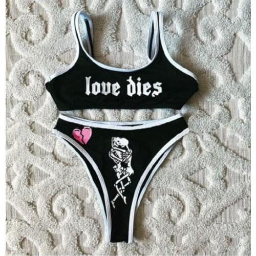 Summer Women Swimsuit 2021 Two Pieces Bikini Set Printed Push Up Swimwear High Waist Beachwear Biquini Bathing Suit