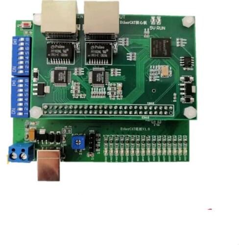 Ethernet Cat Development Board Anti-Smashing Shoes Interface for STM + Et1100/Ax58100 Can/485