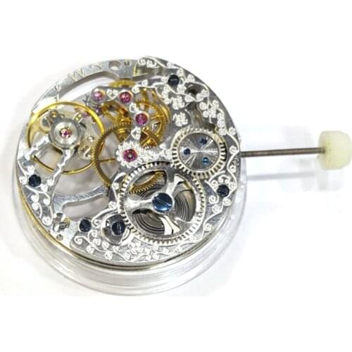 Skeleton Hollow 17 jewelry Manual Winding Mechanical Movement For ETA 6498 Movement Watch Repair Replacement Tool Parts