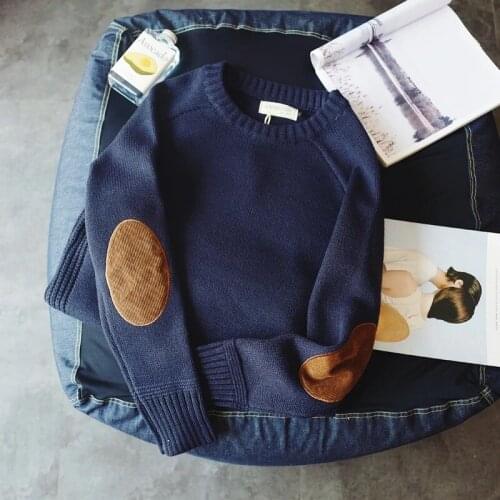 New Winter Fall Man Casual Solid Pullover Fashion Sweater Warmth Spring 2020 Long Sleeve Loose Male Fit Youth V-Neck Streetwear