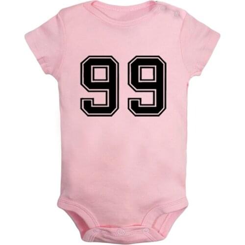 Number No.01 No.99 Couple Ain't NO.1 99 problems Design Newborn Baby Boys Girls Outfits Jumpsuit Print Infant Bodysuit Clothes