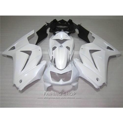 Injection molding fairings For Kawasaki ninja 250r 08 09 10-14 2008-2014 white black EX250 fairing kit PO19