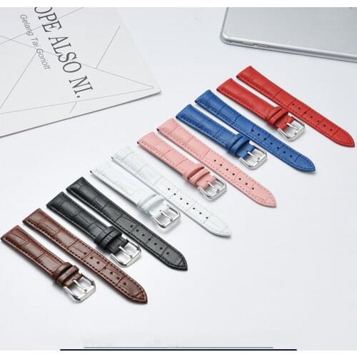 13mm 14mm 15mm 16mm 17mm 18mm 19mm 20mm 22mm 24mm Wristband Genuine Leather Waterproof Watchband Watch Accessories With Tools