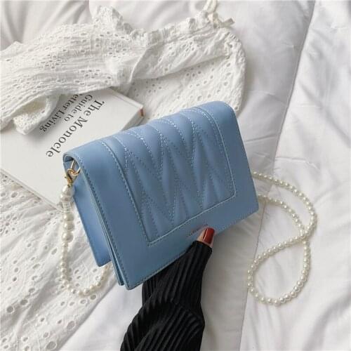 Handbag Luxury 2021 Ladies Brand New Fashion Fold Single Shoulder Messenger Bag Niche Design Chain Small Square Bag