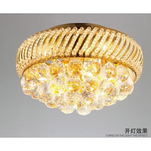 Luxury crystal Ceiling lamp Bed room Ceiling Lights top Crystal Ball k9 crystal Modern Ceiling lights 35 CM (13.8 Inch) Diameter