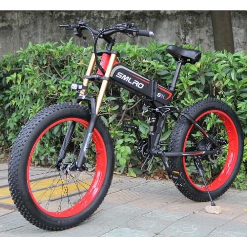 S11 Upgraded version Electric Bicycle 1000w 26 Inch 48v 13ah Lithium Battery Folding Urban Bike Mountain Anti-shock Ebike Men