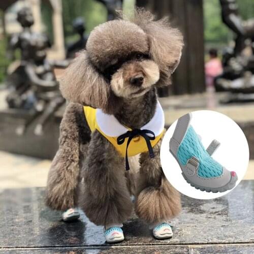 Dog Breathable Mesh Sandals Summer Shoes for Small Dogs Soft-soled Dog Shoes Breathable and Insulated Dog Shoes Dog Accessories