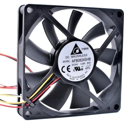 AFB0824SHB 8cm 80x80x15mm 8015 80mm fan DC24V 0.26A 3 lines inverter cooling fan