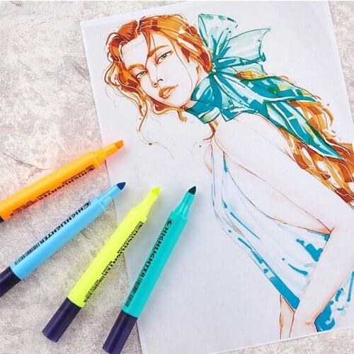 Mini Highlighter Paint Marker Pen Drawing Liquid Chalk Stationery School Office Supply 1pcs