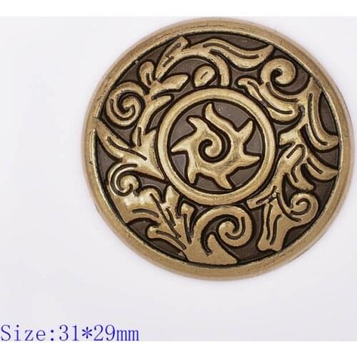 10PC 31*30MM Tribal ANTIQUE BRASS SUN FLOWER LEATHER CRAFT DECORATION BUTTON HORSE SADDLES STUDS SET SCREW BACK