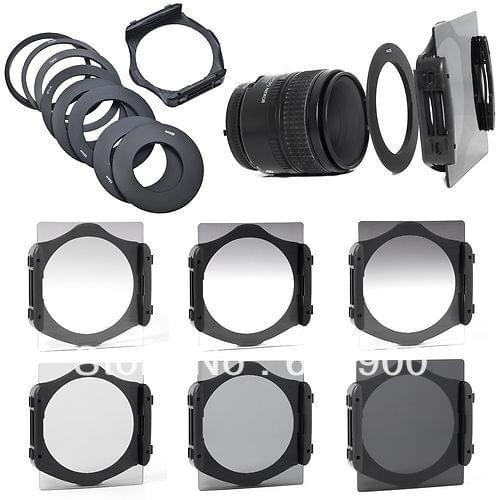 100% GUARANTEE Full + Graduated Filter Set + 52mm 58mm 72mm 77mm Adapter Ring For Cokin P