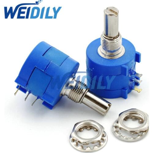 3590S-2-101L 3590S 100 ohm 100R 101 Precision Multiturn Potentiometer 10 Ring Adjustable Resistor