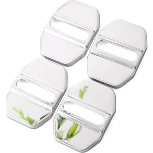 4pcs Stainless Steel Door lock decoration cover Fit For Jeep Renegade Compass 2016 2017