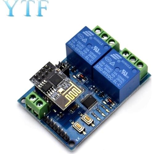 5V ESP8266 Dual WiFi Relay IoT Smart Home Mobile APP Remote Switch
