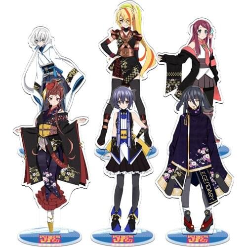 Anime ZOMBIE LAND SAGA Cosplay Acrylic Stand Model Doll Minamoto Sakura Nikaido Saki Konno Junko Figure Toy 21cm For Gift