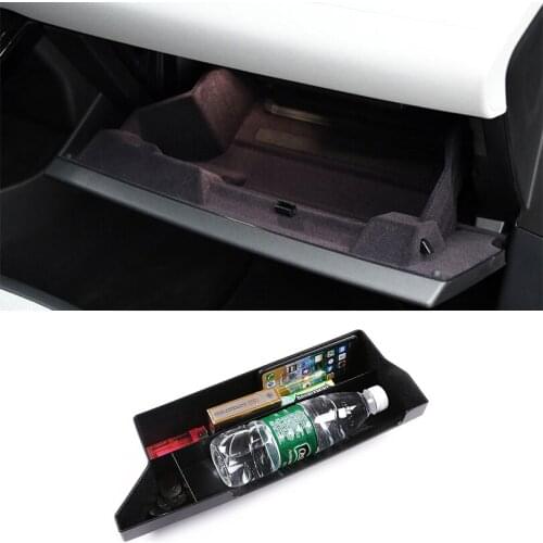Black Car Interior Co-Pilot Glove Storage Box Container Tray Organizer for Land Rover Discovery Sport 2019-2020